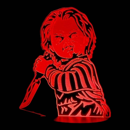 Chucky 3D LED Night-Light 7 Color Changing Lamp w/ Touch Switch