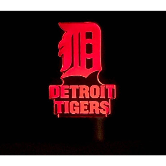 Detroit Tigers 3D LED Night-Light 7 Color Changing Lamp w/ Touch Switch