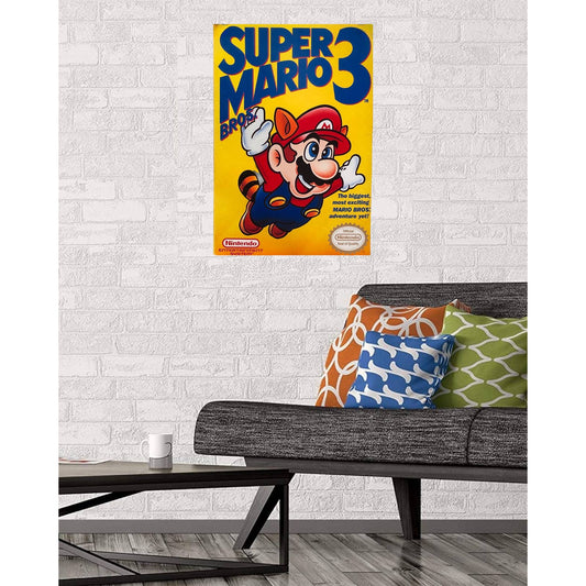 Super Mario Bros 3 Video Game Poster Print Wall Art 16"x24"