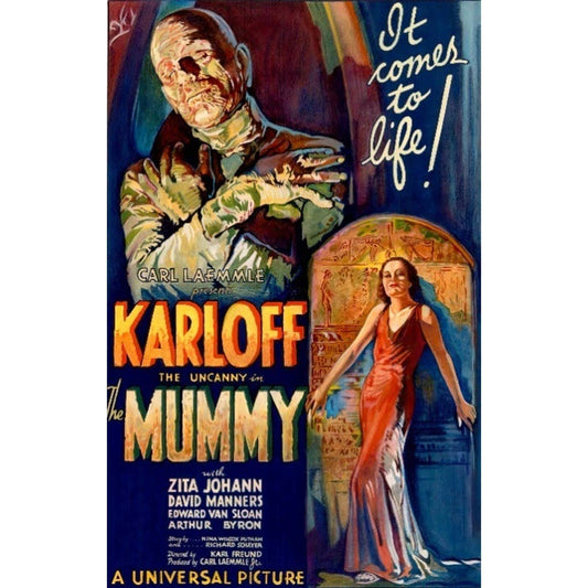 16” x 24" THE MUMMY Canvas Print Wall Art