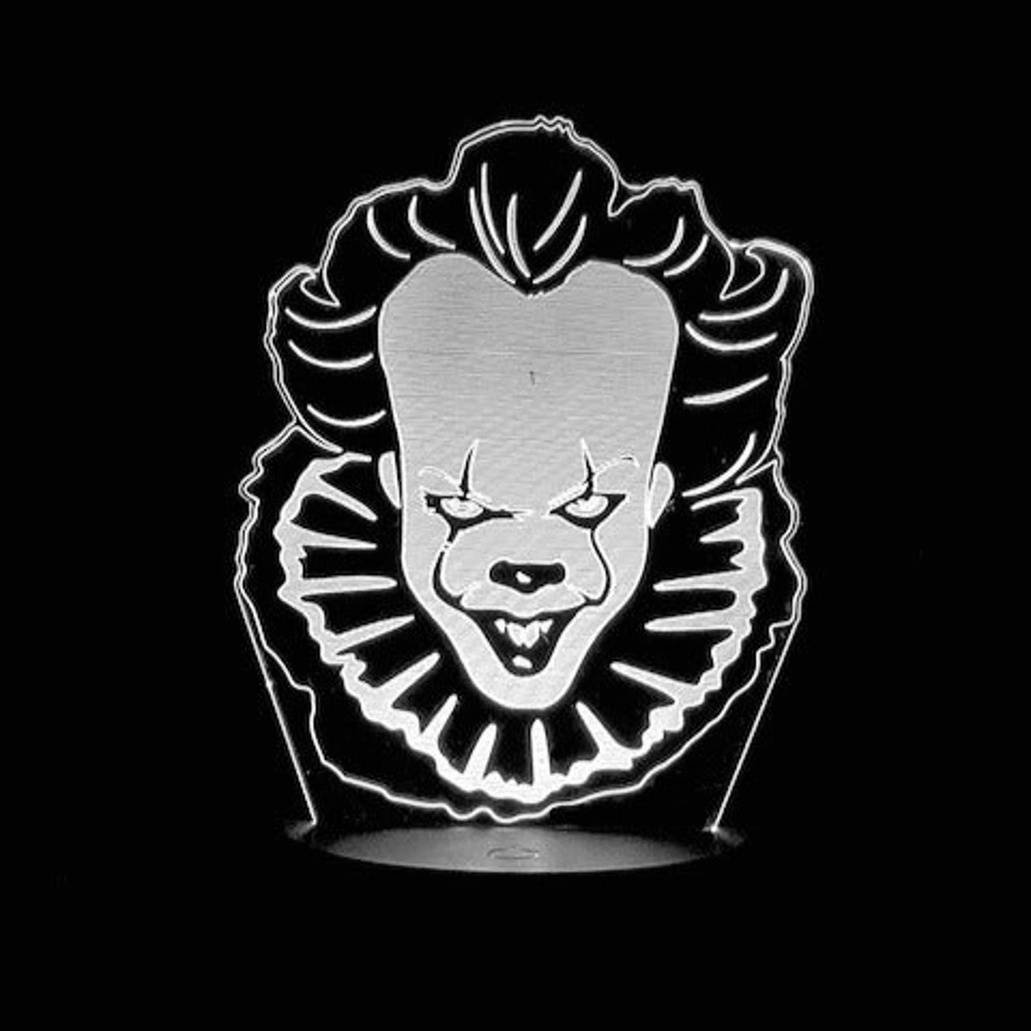 Pennywise 3D LED Night-Light 7 Color Changing Lamp w/ Touch Switch