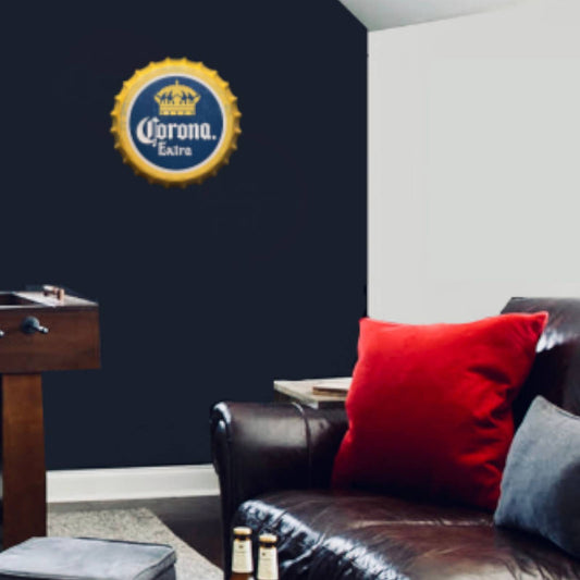 14” Corona Bottle Cap Metal Tin Sign