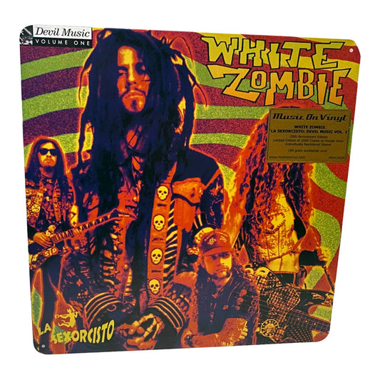 White Zombie La Sexorcisto Album Cover Metal Print Tin Sign 12"x 12"