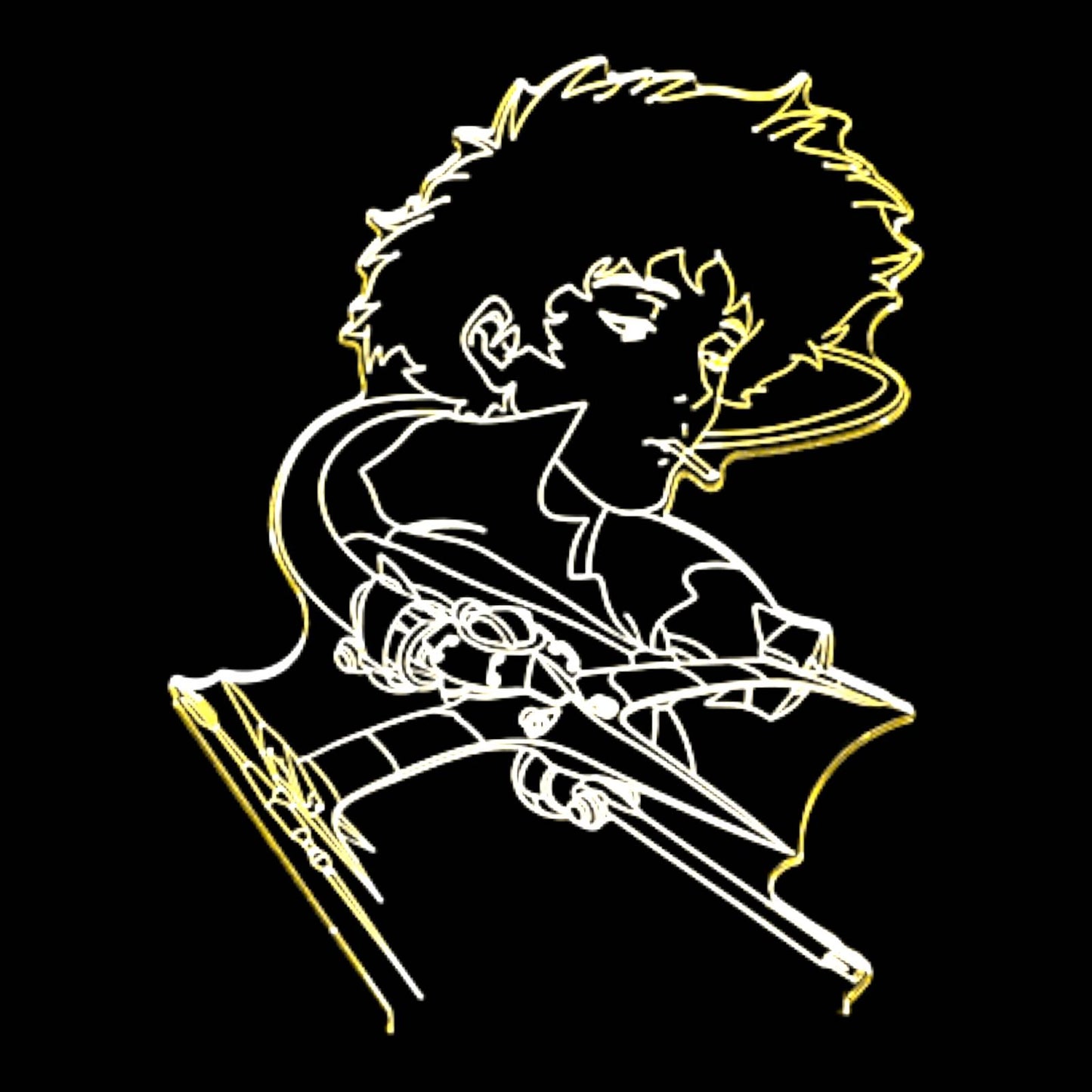 Cowboy Bebop 3D LED Night-Light 7 Color Changing Lamp w/ Touch Switch