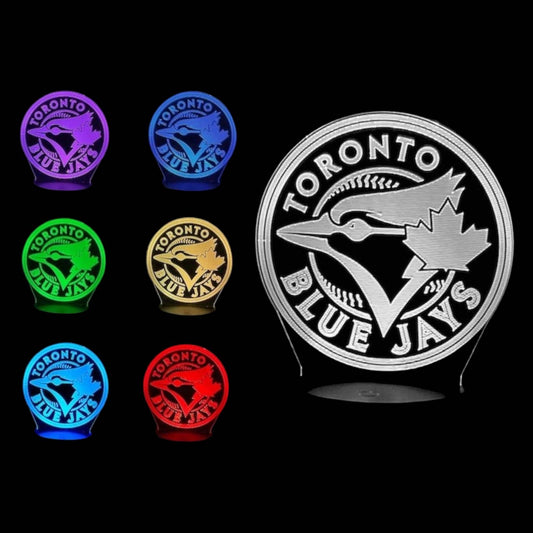 Toronto Blue Jays 3D LED Night-Light 7 Color Changing Lamp w/ Touch Switch