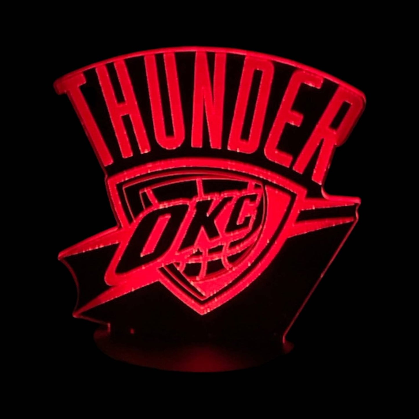 Oklahoma City Thunder 3D LED Night-Light 7 Color Changing Lamp w/ Touch Switch