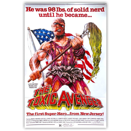 The Toxic Avenger Movie Poster Print Wall Art 16"x24"
