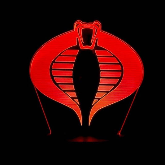 Cobra 3D LED Night-Light 7 Color Changing Lamp w/ Touch Switch