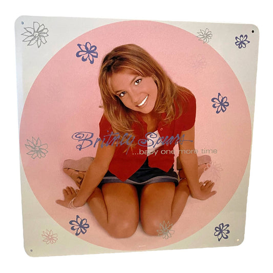 Britney Spears - Baby One More Time Album Cover Metal Print Tin Sign 12"x 12"