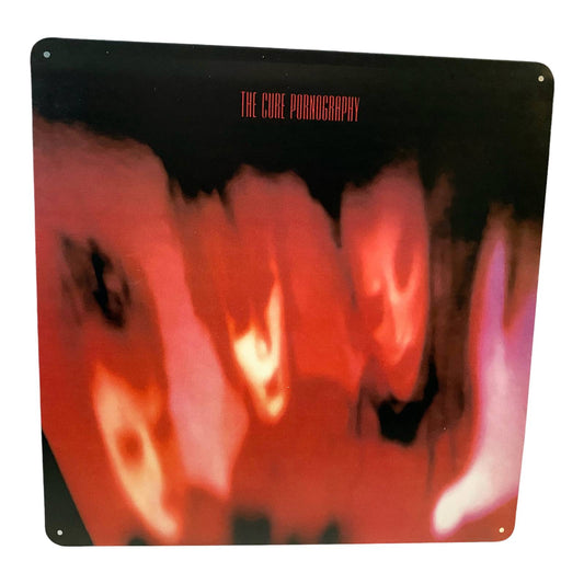 The Cure Pornography Album Cover Metal Print Tin Sign 12"x 12"