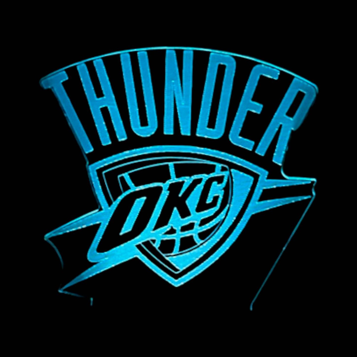 Oklahoma City Thunder 3D LED Night-Light 7 Color Changing Lamp w/ Touch Switch