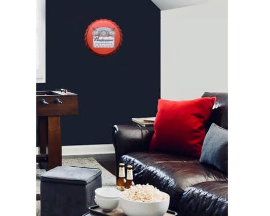 14” Budweiser Bottle Cap Metal Tin Sign