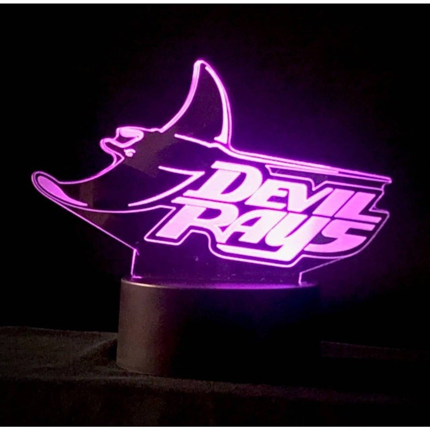 Tampa Bay Devil Rays 3D LED Night-Light 7 Color Changing Lamp w/ Touch Switch