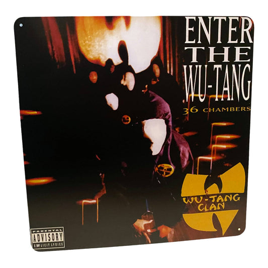 Wu-Tang Clan - 36 Chambers Album Cover Metal Print Tin Sign 12"x 12"