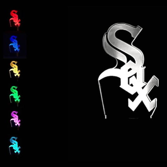 Chicago White Sox 3D LED Night-Light 7 Color Changing Lamp w/ Touch Switch