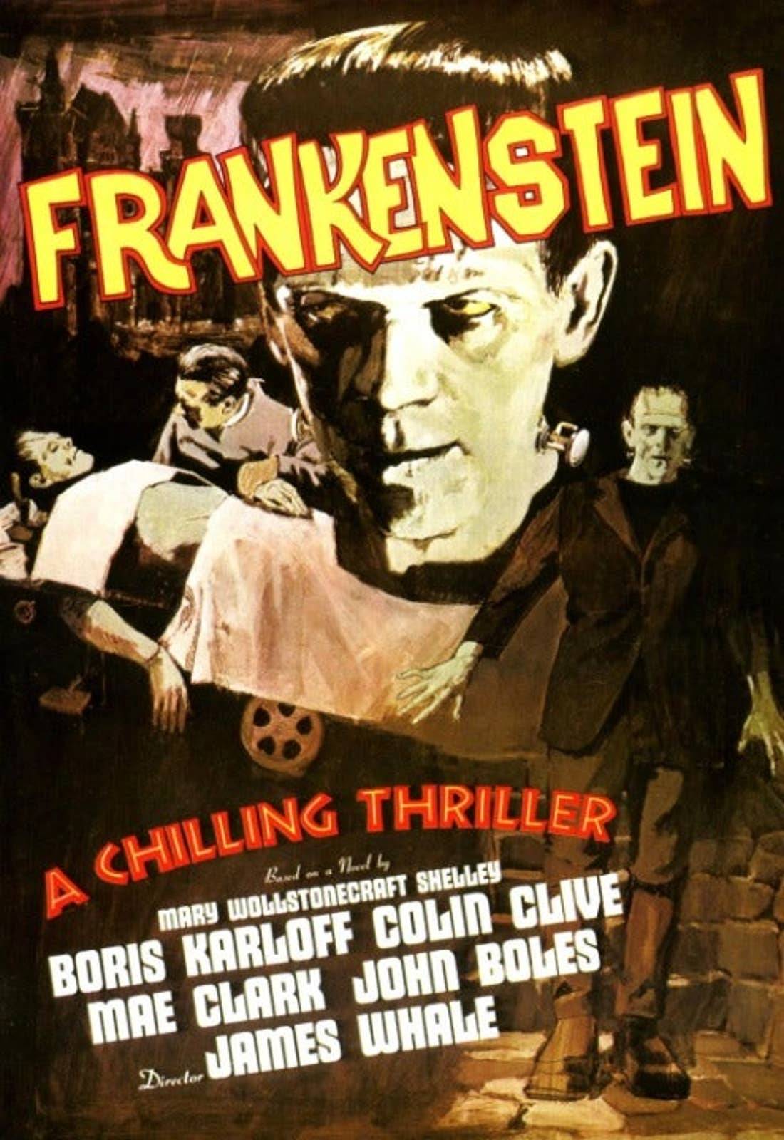36" x 60" Frankenstein Tapestry Wall Hanging Décor