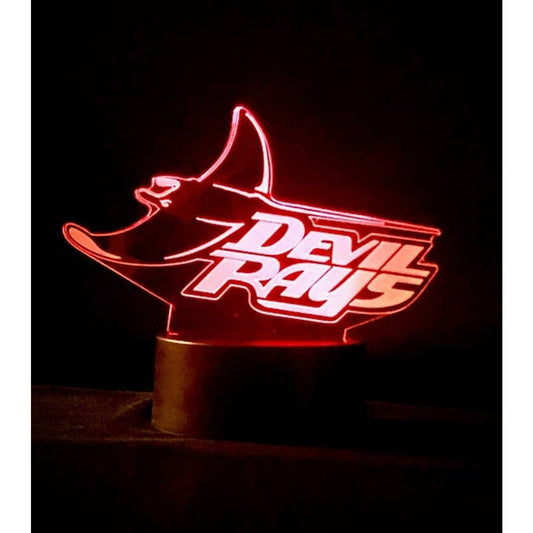 Tampa Bay Devil Rays 3D LED Night-Light 7 Color Changing Lamp w/ Touch Switch