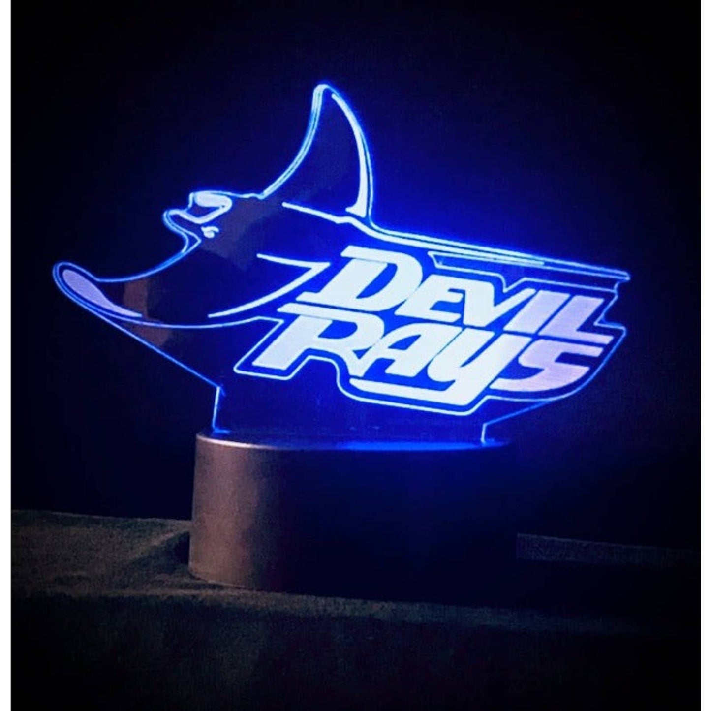 Tampa Bay Devil Rays 3D LED Night-Light 7 Color Changing Lamp w/ Touch Switch