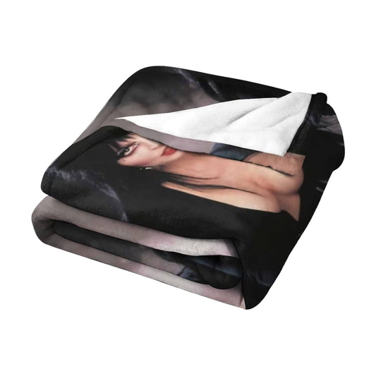 Elvira Large Soft Fleece Throw Blanket