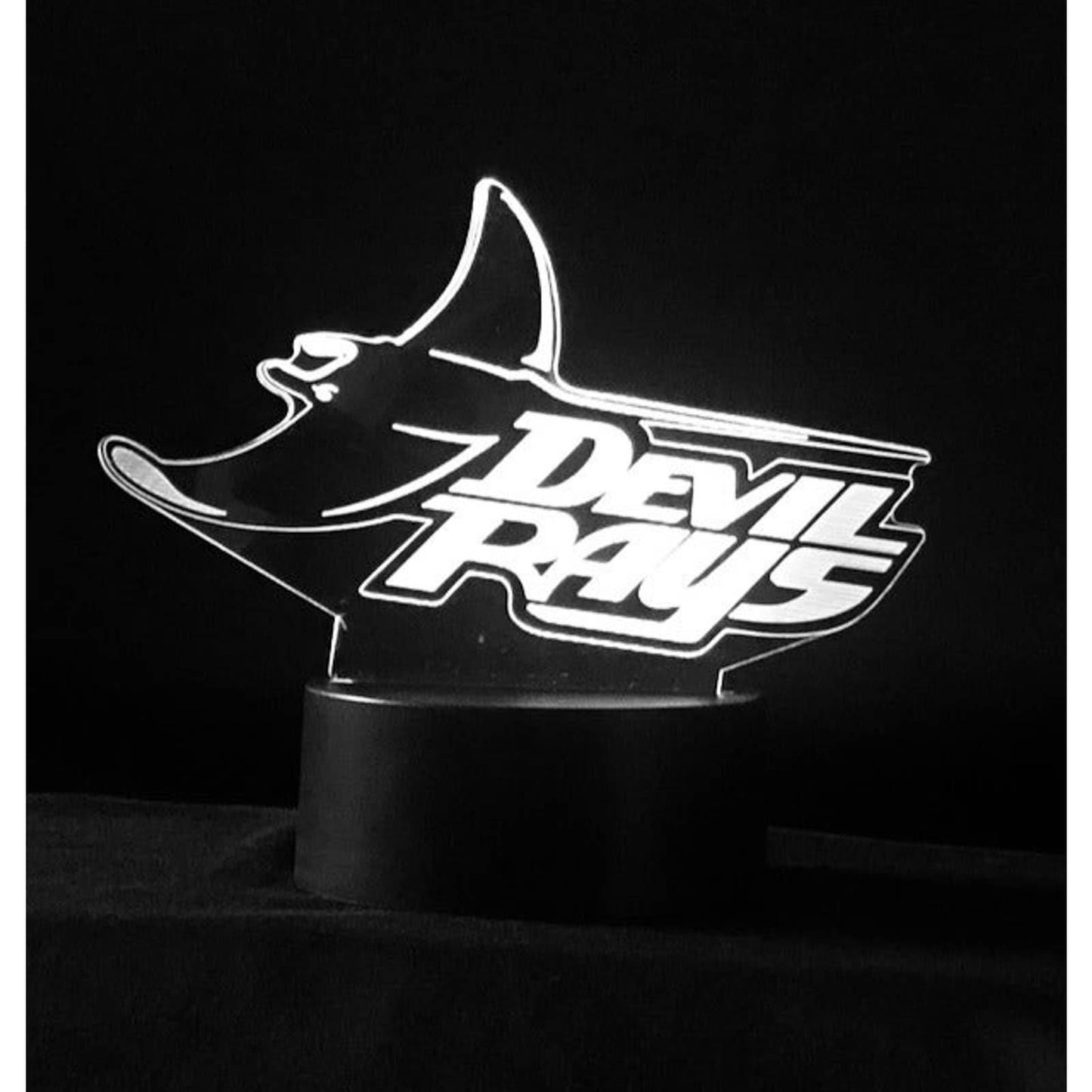 Tampa Bay Devil Rays 3D LED Night-Light 7 Color Changing Lamp w/ Touch Switch
