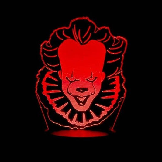 Pennywise 3D LED Night-Light 7 Color Changing Lamp w/ Touch Switch