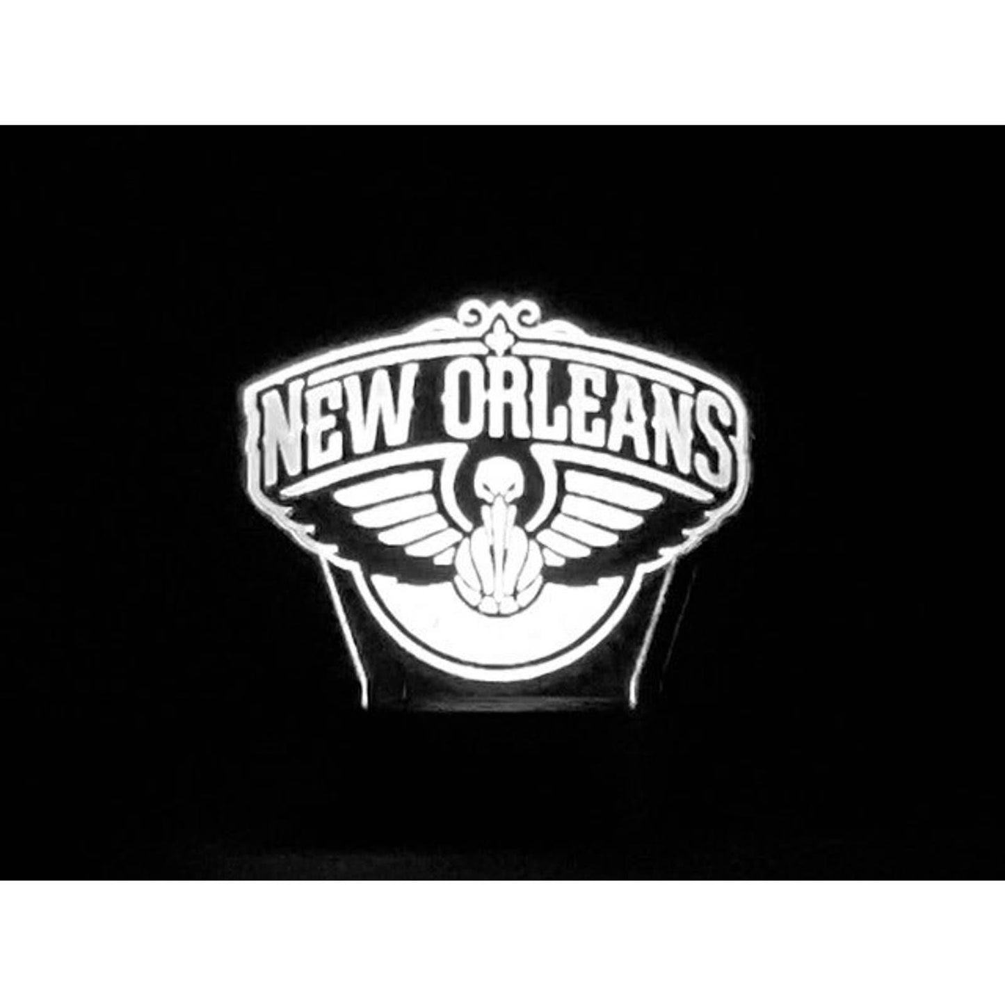 New Orleans Pelicans 3D LED Night-Light 7 Color Changing Lamp w/ Touch Switch