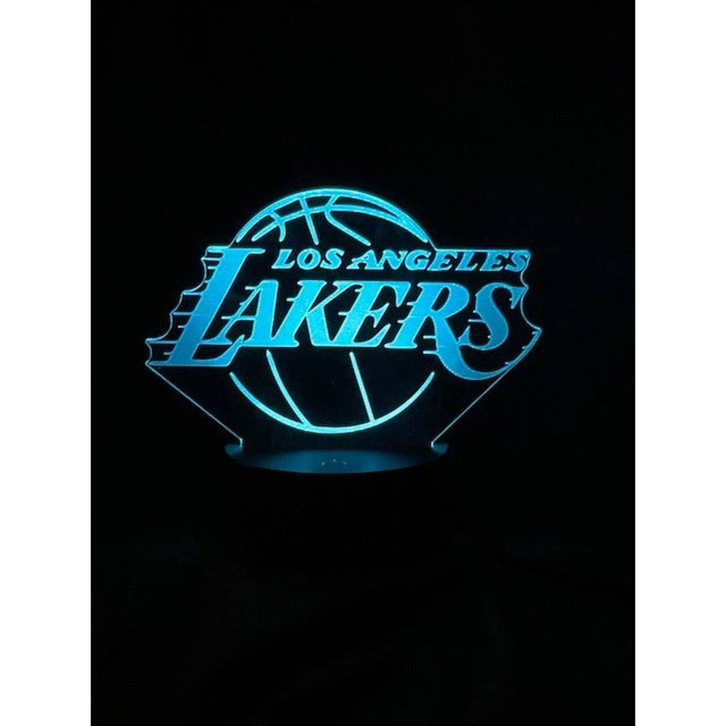 Los Angeles Lakers 3D LED Night-Light 7 Color Changing Lamp w/ Touch Switch