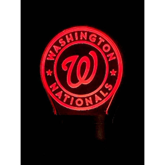 Washington Nationals 3D LED Night-Light 7 Color Changing Lamp w/ Touch Switch