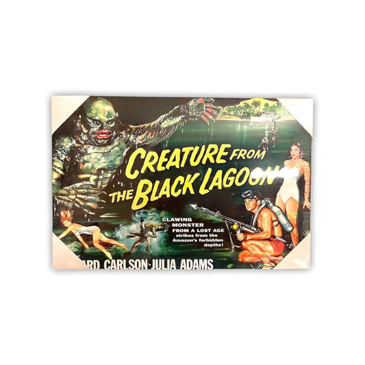 16” x 24" Creature From the Black Lagoon Canvas Print Wall Art