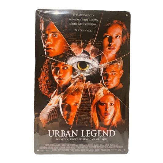 Urban Legend Movie Poster Metal Tin Sign 8"x12"