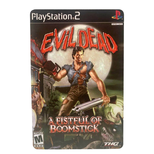 Evil Dead Video Game Cover Metal Tin Sign 8"x12"