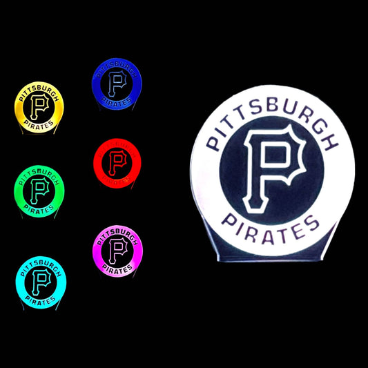Pittsburgh Pirates 3D LED Night-Light 7 Color Changing Lamp w/ Touch Switch