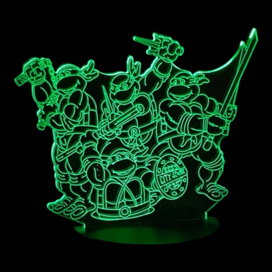 Teenage Mutant Ninja Turtles 3D LED Night-Light 7 Color Changing Lamp w/ Touch