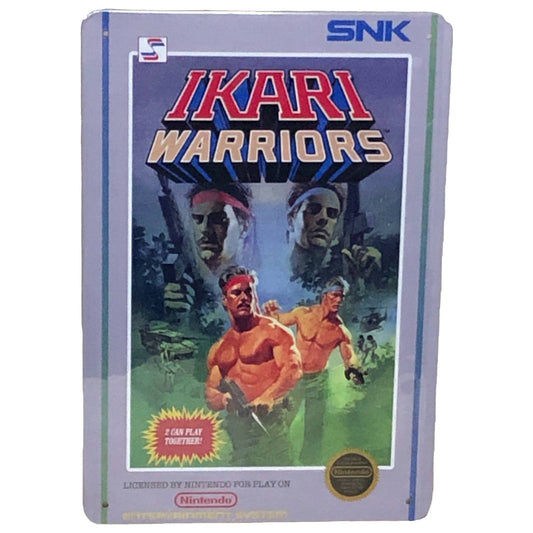 Ikari Warriors Video Game Cover Metal Tin Sign 8"x12"