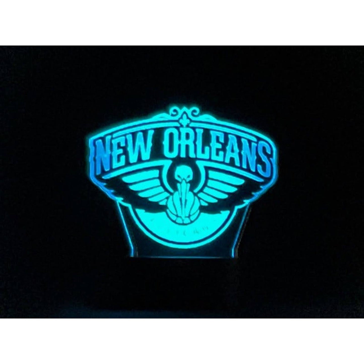 New Orleans Pelicans 3D LED Night-Light 7 Color Changing Lamp w/ Touch Switch