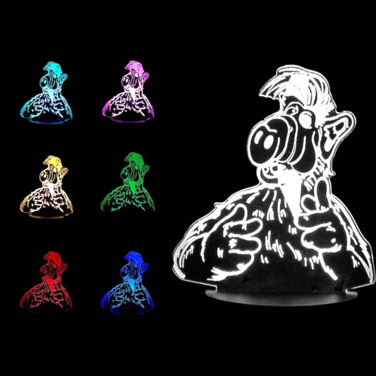 ALF 3D LED Night-Light 7 Color Changing Lamp w/ Touch Switch