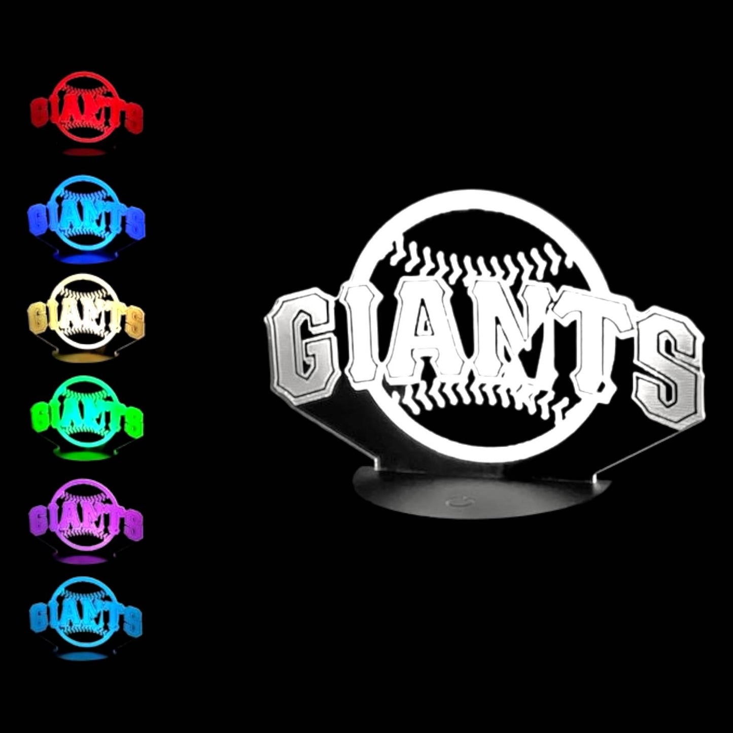 San Francisco Giants 3D LED Night-Light 7 Color Changing Lamp w/ Touch Switch