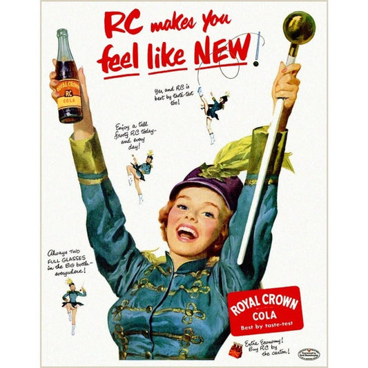 16” x 24" RC COLA Canvas Print Wall Art