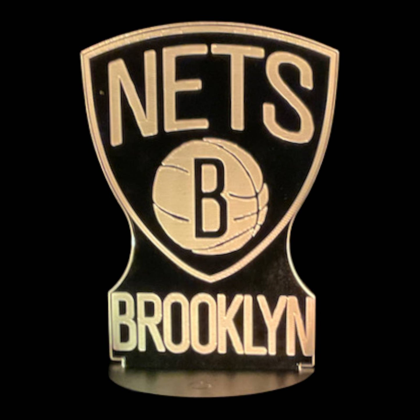 Brooklyn Nets 3D LED Night-Light 7 Color Changing Lamp w/ Touch Switch
