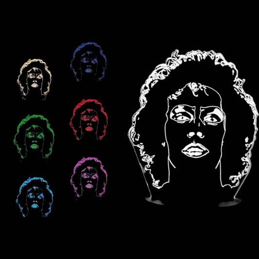 Rocky Horror 3D LED Night-Light 7 Color Changing Lamp w/ Touch Switch