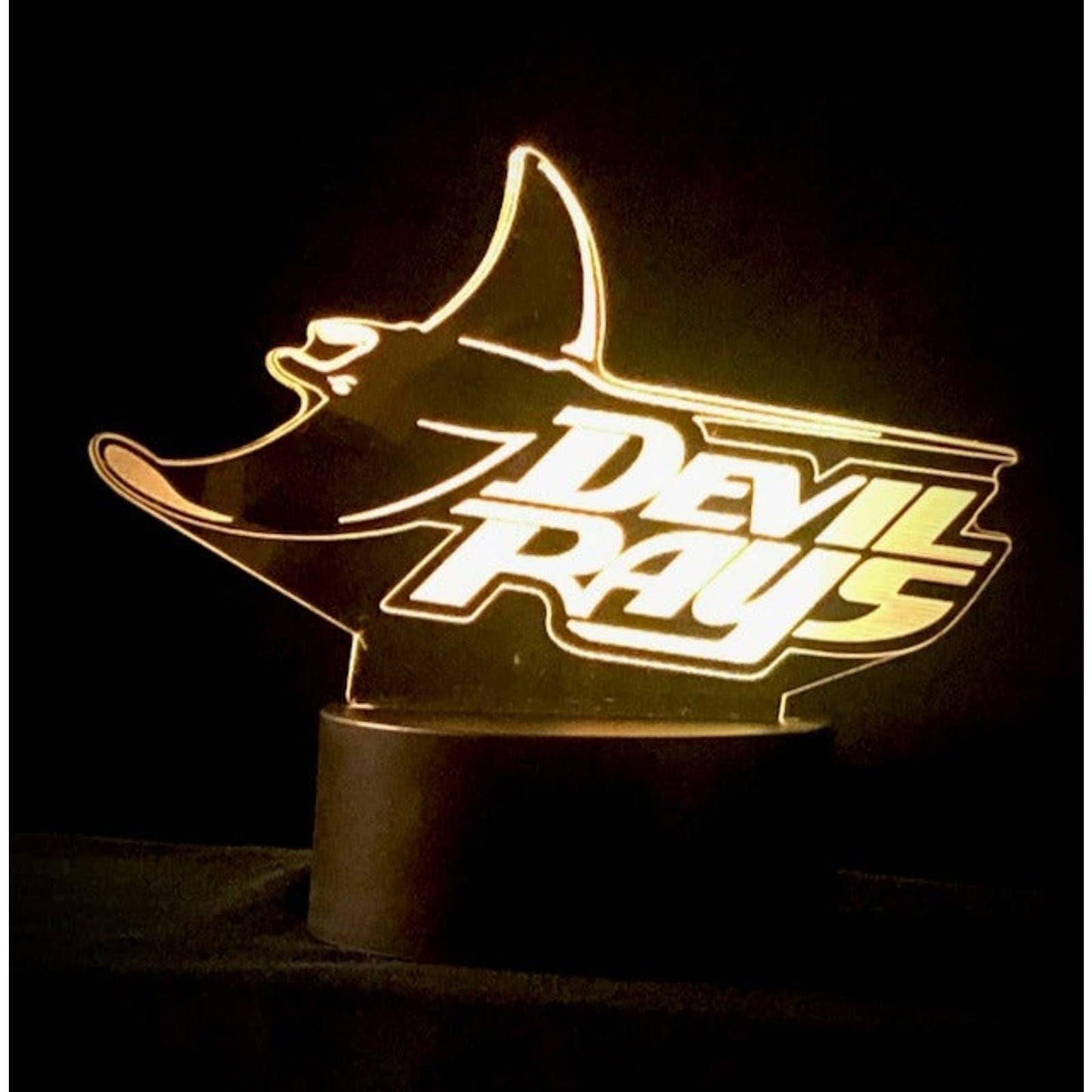 Tampa Bay Devil Rays 3D LED Night-Light 7 Color Changing Lamp w/ Touch Switch