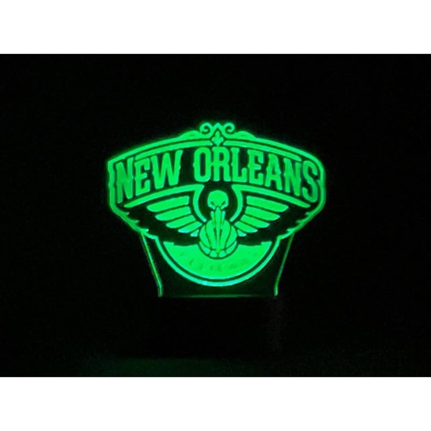 New Orleans Pelicans 3D LED Night-Light 7 Color Changing Lamp w/ Touch Switch