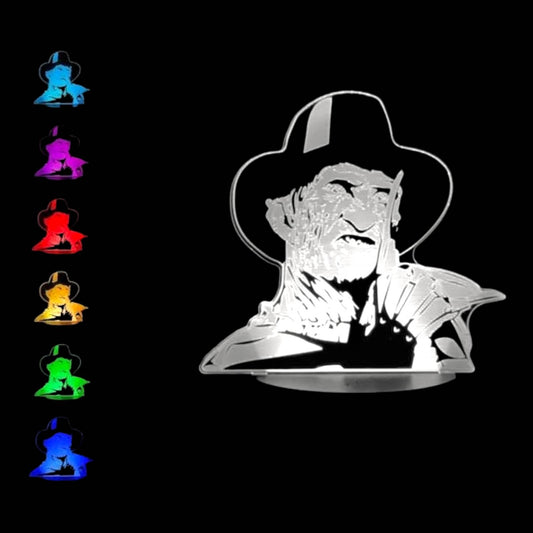 Freddy Krueger 3D LED Night-Light 7 Color Changing Lamp w/ Touch Switch