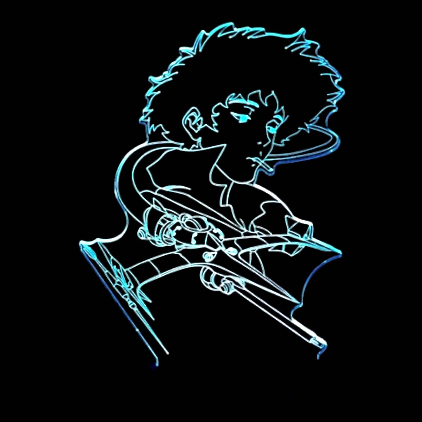 Cowboy Bebop 3D LED Night-Light 7 Color Changing Lamp w/ Touch Switch