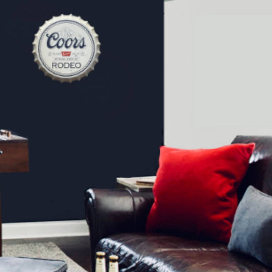 14” Coors Bottle Cap Metal Tin Sign