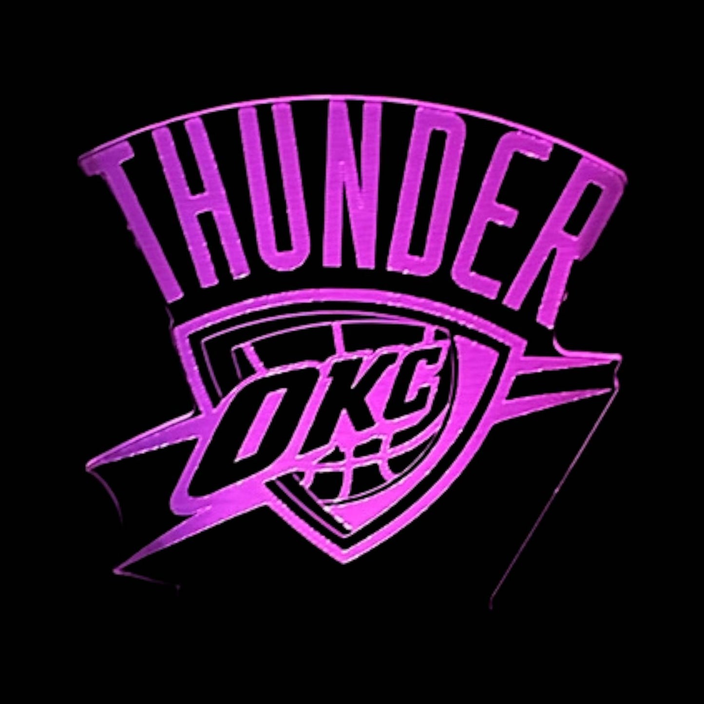 Oklahoma City Thunder 3D LED Night-Light 7 Color Changing Lamp w/ Touch Switch