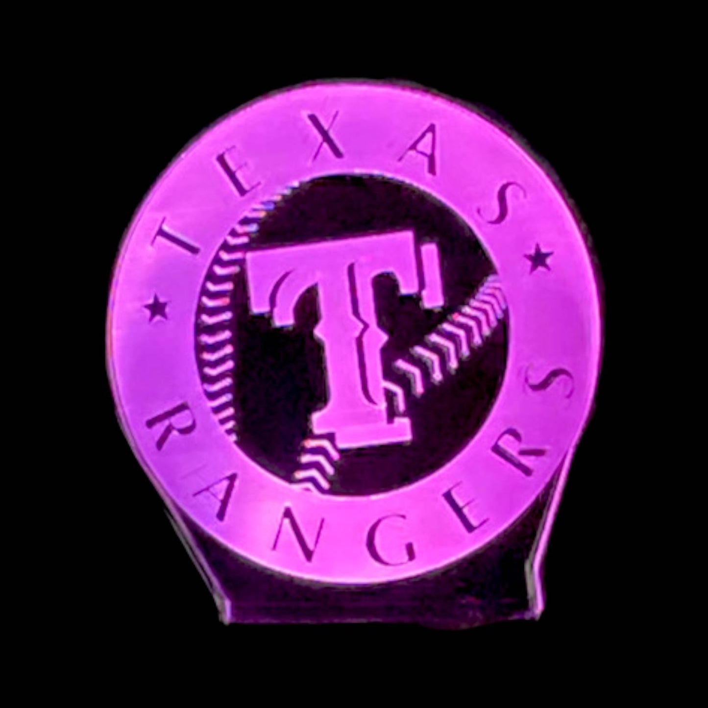 Texas Rangers 3D LED Night-Light 7 Color Changing Lamp w/ Touch Switch