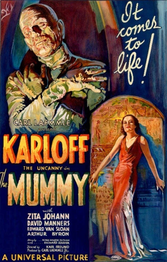 36" x 60" The Mummy 1932 Film Poster Tapestry Wall Hanging Décor