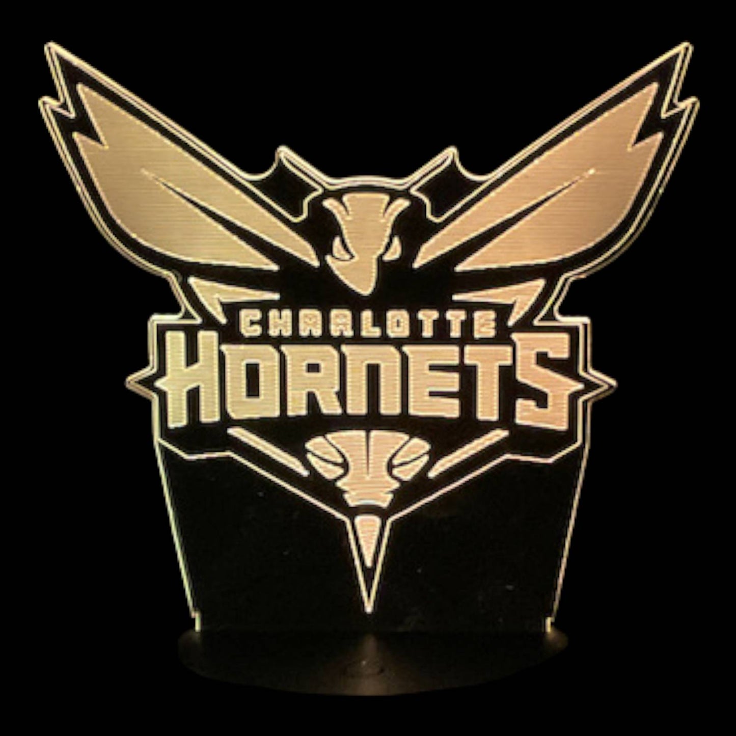 Charlotte Hornets 3D LED Night-Light 7 Color Changing Lamp w/ Touch Switch