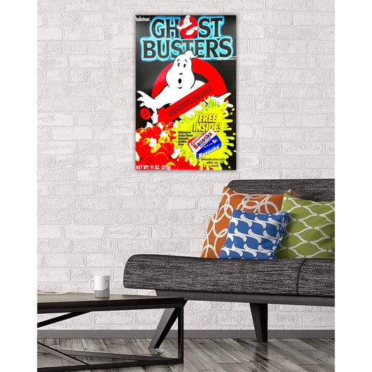 Ghostbusters Cereal Box Cover Poster Print Wall Art 16"x24"
